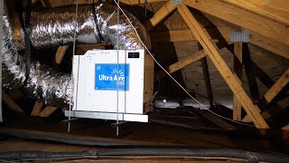 Dehumidifier Whole House Installation Ultra Aire 120H [upl. by Venola]