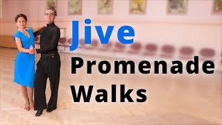 How to Dance Jive  Promenade Walks  Intermediate Dance Routine [upl. by Ttemme]