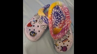 DIY Walmart Crocs w Fur amp Bling [upl. by Dorcia749]