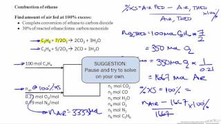 Percent Excess Air Combustion [upl. by Aenotna]