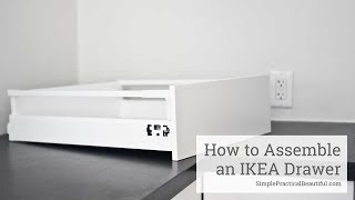 How to Assemble an IKEA SEKTION Drawer [upl. by Ahsayn]