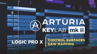 Arturia Keylab mkII  Logic Pro X Control Surfaces  DAW Mapping Tutorial [upl. by Nivalc]