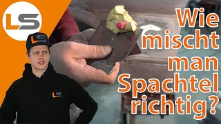 Spachtel anmischen richtig anmischen  LACKSTORE [upl. by Eintruoc430]