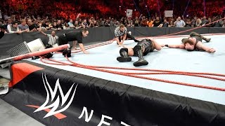 Unseen footage of Braun Strowman and Big Show destroying the Raw ring Exclusive April 19 2017 [upl. by Nniw]