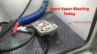 Vapor Blasting Motorcycle Parts Vapor Honing Technologies [upl. by Fernandina500]