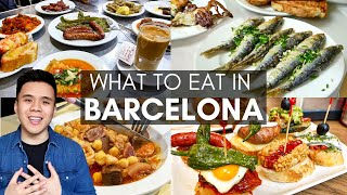 TOP 10 RESTAURANTS IN BARCELONA  Barcelona Food Guide [upl. by Elleunamme]