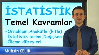 1 İstatistik Temel Kavramlar  Anakütle Örneklem Değişken Ölçekler  İSTATİSTİK  XDERS [upl. by Aiykan]