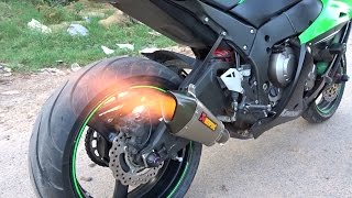 INSANE ZX10R Akrapovic Shorty Full System Exhaust Sound  Flyby [upl. by Wedurn]