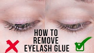 Beauty Hack REMOVE EYELASH GLUE  HUGE GIVEAWAY  KristenLeanneStyle [upl. by Hamilton]