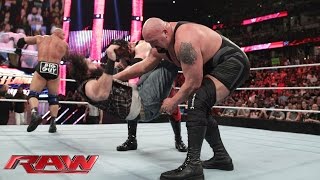 Big Show vs Braun Strowman Raw February 15 2016 [upl. by Yorick]