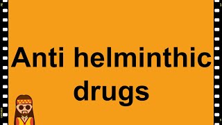 Pharmacology Anti Helminthics MADE EASY [upl. by Oiluj]