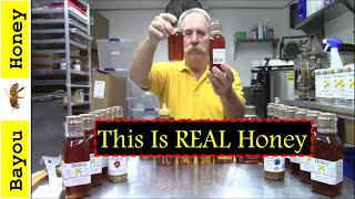 Raw Honey vs UltraProcessed Store Bought Commercial Honey [upl. by Adok69]