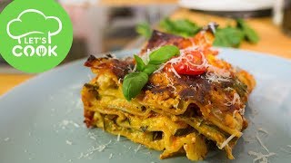 REZEPT Die BESTE vegetarische Lasagne  Gemüselasagne 😍 [upl. by Urian]