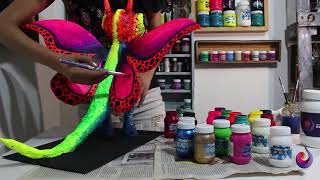 Cómo pintar un alebrije [upl. by Ellehcit]