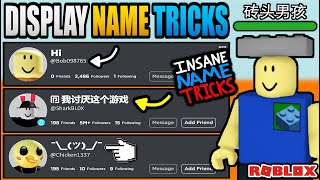 ROBLOX DISPLAY NAME TRICKS WORKING 2 LETTER NAMES [upl. by Emera]