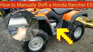 How to Manually Shift a Honda Rancher ES [upl. by Keel]