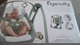 Ingenuity Swing n Go Portable Swing Unboxing amp Setup [upl. by Gardol]