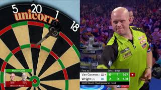 ALL WRIGHT ON THE NIGHT  Final  201920 World Darts Championship [upl. by Sucitivel]