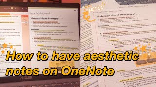 DIGITAL NOTE TAKING I How to take organized and aesthetic notes in OneNote [upl. by Orwin]