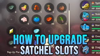 HOW TO UPGRADE SATCHEL STORAGE IN POKEMON LEGENDS ARCEUS GUIDE [upl. by Magnum]