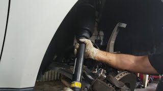 Mercedes Benz GL450 front Air shocks replacement [upl. by Taveda]