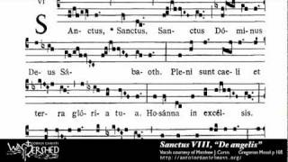 Sanctus VIII from Mass VIII Gregorian Chant [upl. by Nasho]