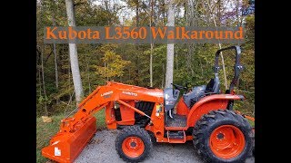 Kubota L3560 Walkaround [upl. by Anerbas885]