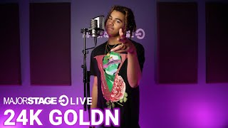 24KGOLDN  VALENTINO  MAJORSTAGE LIVE STUDIO PERFORMANCE [upl. by Ahsimek]