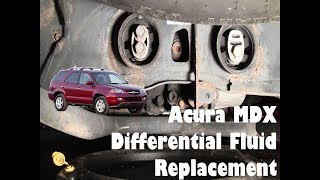 QUICK Acura MDX Differential Fluid Replacement using VTM4 Fluid from Honda [upl. by Tersina891]