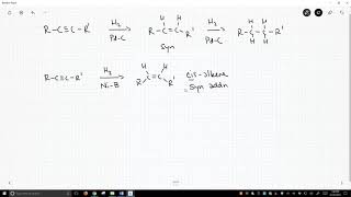 alkyne reduction reactions [upl. by Anaynek]