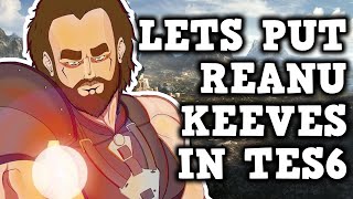 Reanu Keeves Returns To Skyrim  A Perfectly Balanced Bug Filled Adventure [upl. by Hadihsar]