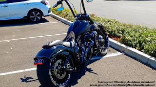 HarleyDavidson Breakout Exhaust SoundBurnout 🇦🇺Matt from Australia🇦🇺 [upl. by Yerd]