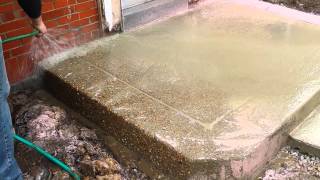 How to expose aggregate concrete Contractors Stl [upl. by Doralyn]