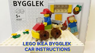 LEGO IKEA Bygglek Car Building Instructions  Tutorial [upl. by Ainav]