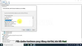 Cara Instal Driver yang Terhapus Setelah Uninstall pada Device Manager Windows [upl. by Arihsak]