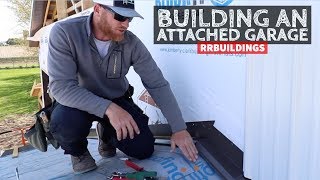 How to Build a Garage Addition 19 Connection Flashings and Metal Trim Details [upl. by Ehpotsirhc]