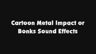 Cartoon Metal Impact or Bonks SFX [upl. by Leeke305]