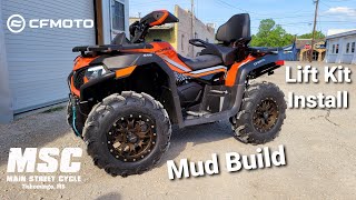 2021 CFMOTO Cforce 600 2up Mud Build  How to Install Lift Kit on a CFORCE [upl. by Redla]