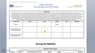 Erasmus  Learning agreement tutorial [upl. by Marcelline774]