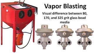 Vapor Honing Glass Bead Blasting Media Visual Finishes by Grit [upl. by Leahsim]