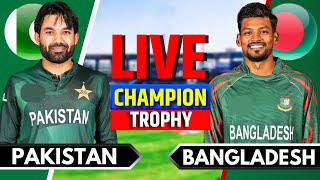 Pakistan vs Bangladesh Match 9  Live Cricket Match Today  PAK vs BAN  Champions Trophy  Preview [upl. by Eilah352]