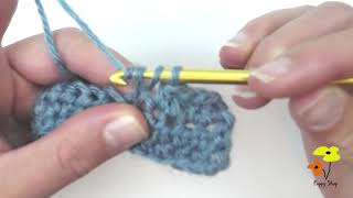 FRONT POST HALF DOUBLE CROCHET  fphdc [upl. by Decamp]