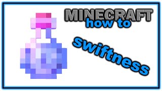 How to Make a Potion of Swiftness  Easy Minecraft Potions Guide [upl. by Willcox321]