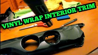 How to Vinyl Wrap Interior Trim  Step by Step  EASY [upl. by Kristoforo]