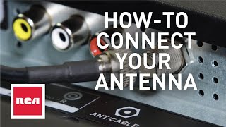 How To Connect Your Antenna to Your TV [upl. by Farrel]