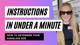 Instructions Under A Minute How To Determine Your Sunglasses Size [upl. by Shaefer]