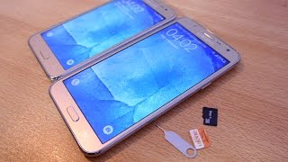 Samsung Galaxy J7  J5  How to Insert SIM Cards amp Micro SD Card EASILY [upl. by Ased958]