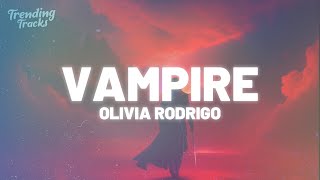 Olivia Rodrigo  vampire Clean  Lyrics [upl. by Onaled]