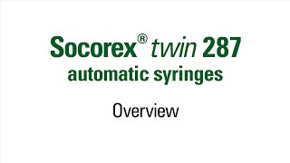 Socorex® twin 287 automatic syringes Overview [upl. by Arrec]