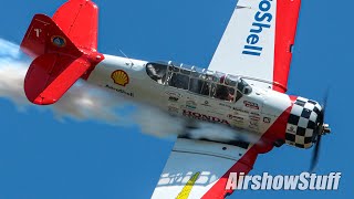 Aeroshell T6 Texan Solo Aerobatics  Black Flag 2020 [upl. by Corri]